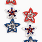 Red, White, & Blue Star Earrings