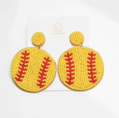 Softball Earrings