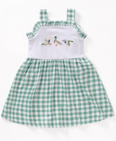 Duck Embroidery Dress