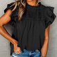 Pleated Ruffle Blouse