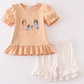 Bluey Embroidery Ruffle Set