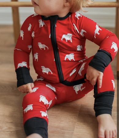 Red Bulldog Double Zipper Sleeper